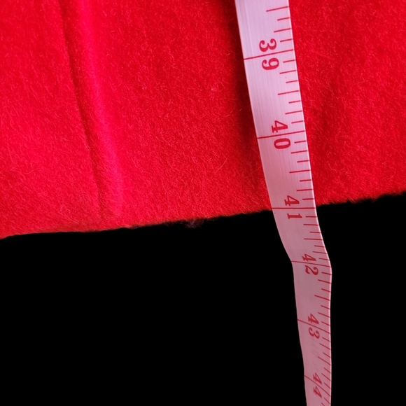 NWT Red Wool Coat xl Double Breasted Pea Coat - Picture 8 of 16
